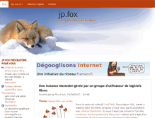 Tablet Screenshot of jpfox.fr